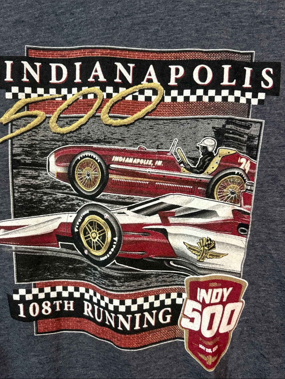 Indianapolis 500 Boys' Graphic Tee - Blue - Picture 2 of 5